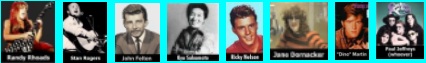 Randy Rhoads - John Felten (Diamonds) - Stan Rogers - Kyu Sakamoto - Ricky Nelson - Jane Dornacker - Dino Martin - Paul Avron Jeffreys